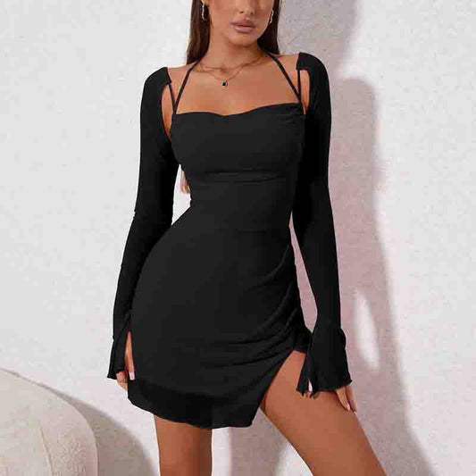 Robe de soirée « Dos Lunaire » – Fluide & Sensuelle
