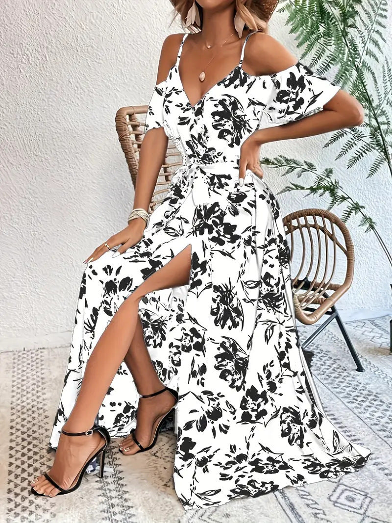 Robe d’Été « Éclat Floral » – Fluide & Romantique