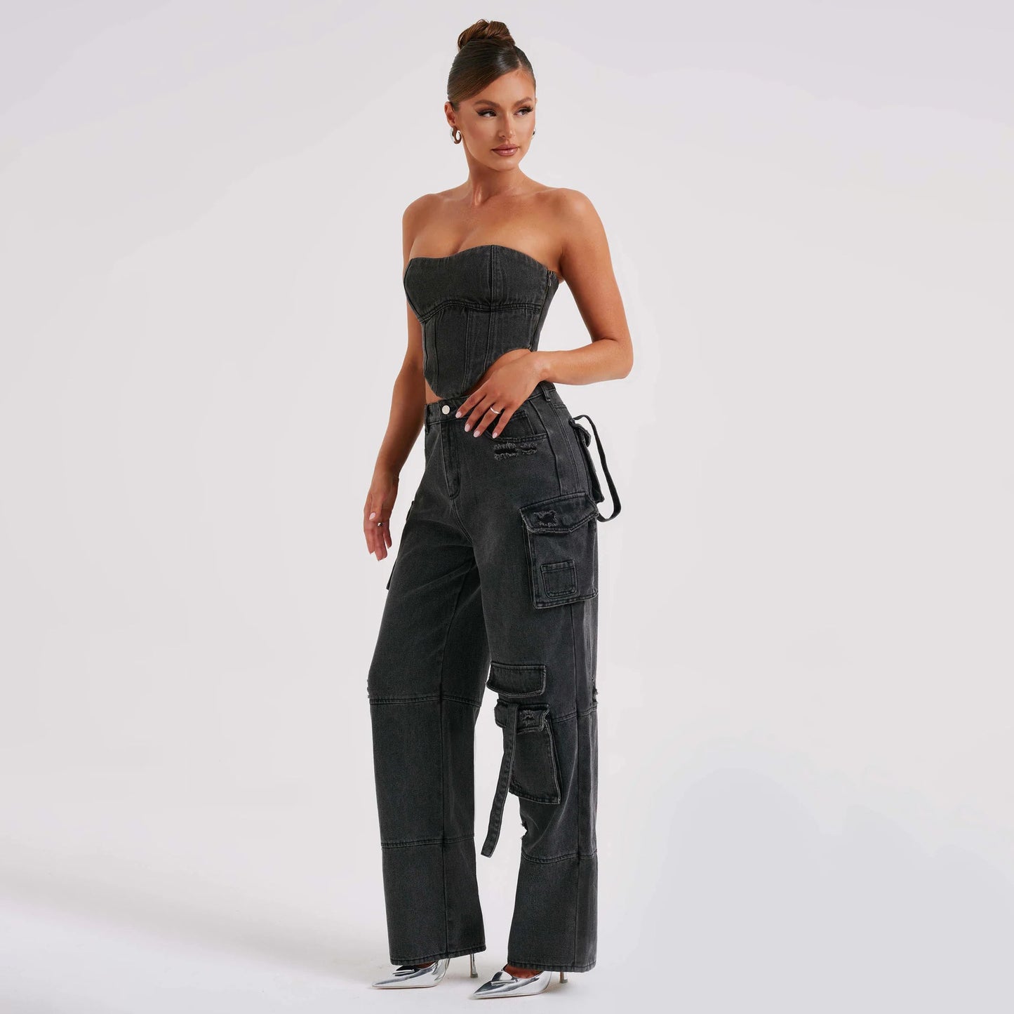 Ensemble « Corps Rebelle » – Coupe Sensuelle, Esprit Street, Détails Couture