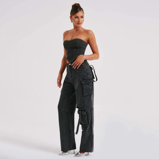 Ensemble « Corps Rebelle » – Coupe Sensuelle, Esprit Street, Détails Couture