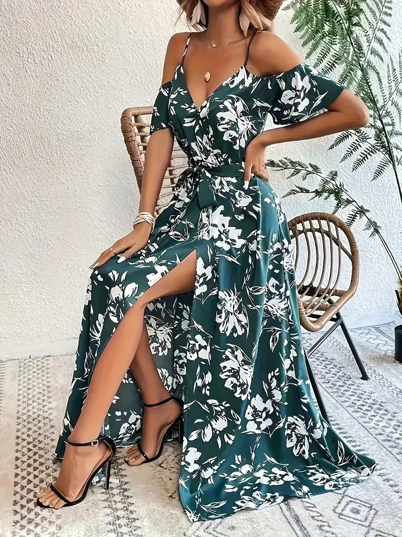 Robe d’Été « Éclat Floral » – Fluide & Romantique