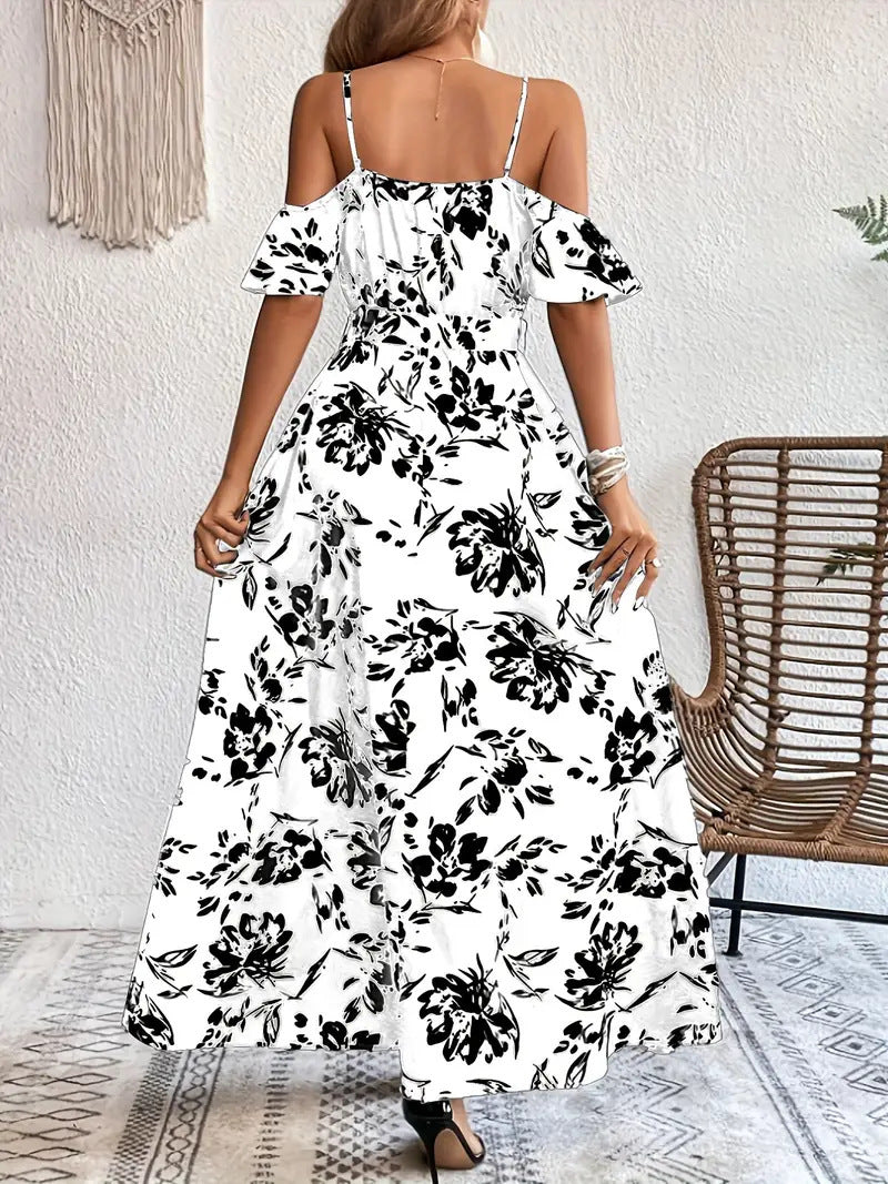 Robe d’Été « Éclat Floral » – Fluide & Romantique