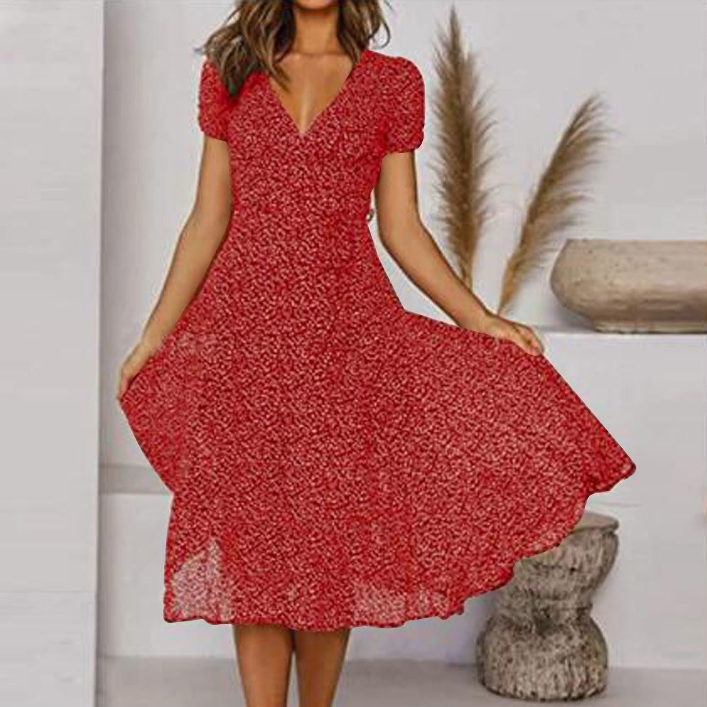 Robe d’Été « Douce Promesse » – Élégante & Nouée