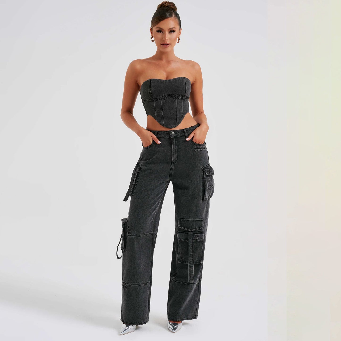 Ensemble « Corps Rebelle » – Coupe Sensuelle, Esprit Street, Détails Couture