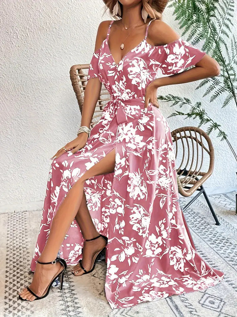 Robe d’Été « Éclat Floral » – Fluide & Romantique
