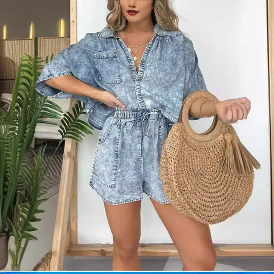 Ensemble « Denim Sauvage » – Confort & Style Urbain