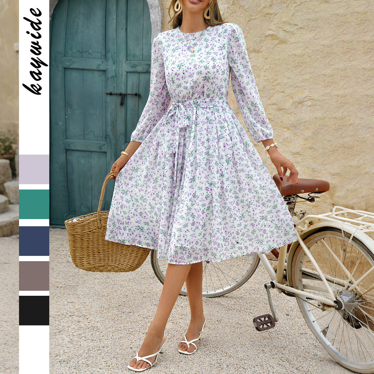 Robe d’Été « Balade Romaine » – Maxi Chic & Fluide