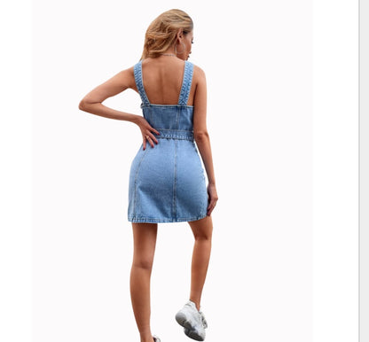 Robe Jean « Ligne Bleu » – Coupe Ajustée