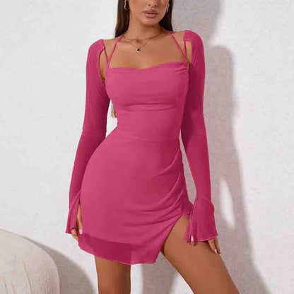 Robe de soirée « Dos Lunaire » – Fluide & Sensuelle