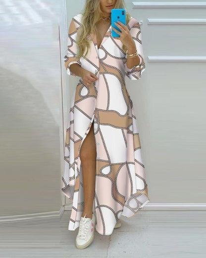 Robe & Chemise « Ombre Pop » – Imprimée & Tactile
