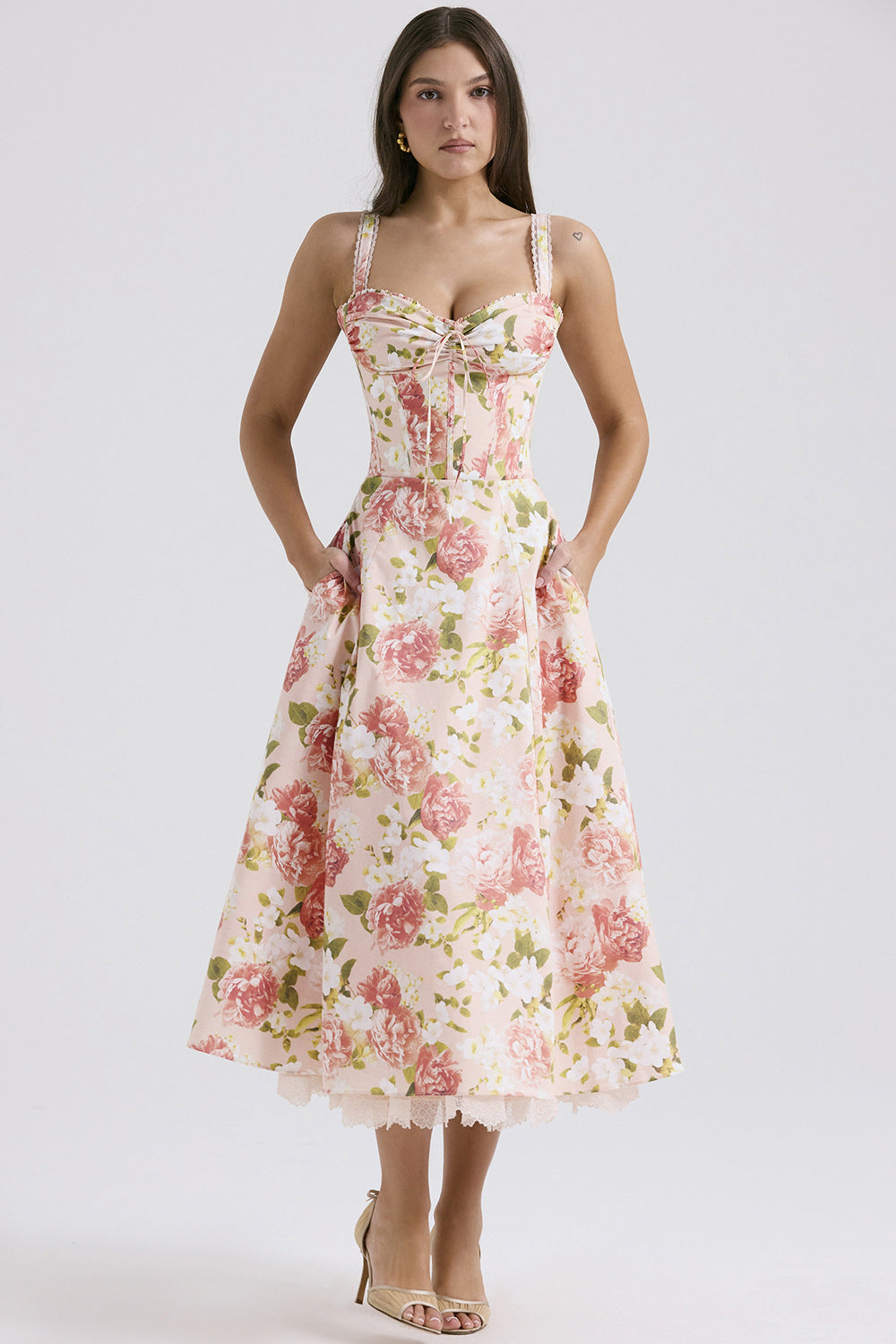 Robe d’Été « Fleur de Lune » – Romantique & Fleurie