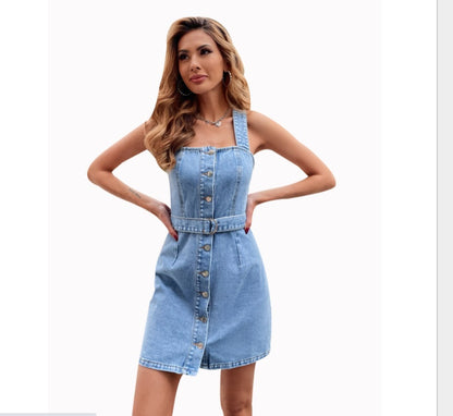 Robe Jean « Ligne Bleu » – Coupe Ajustée